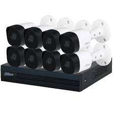 Kit Dahua 8Mp (4k), 8 Cámaras 4k, Fuente 8A, 1Tb, 100mts UTP5e Cobre. Cajas